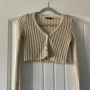 SOLD: Nasty Gal Cream Cardigan